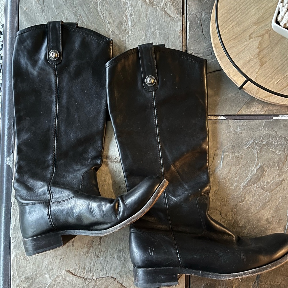 Frye Black Leather Boots